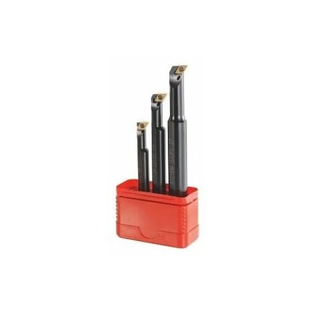 Holex Steel Boring Bar Set, 3 Pieces, for DC 2 Inserts, Left-Hand 260347 SET07